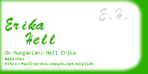 erika hell business card
